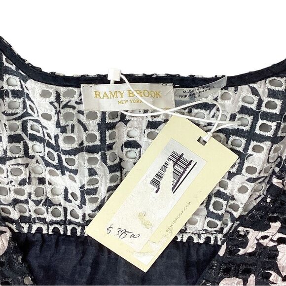 RAMY BROOK Size L NWT Boone Printed Floral Mini Drop Waist Cotton Printed Dress - Picture 9 of 15